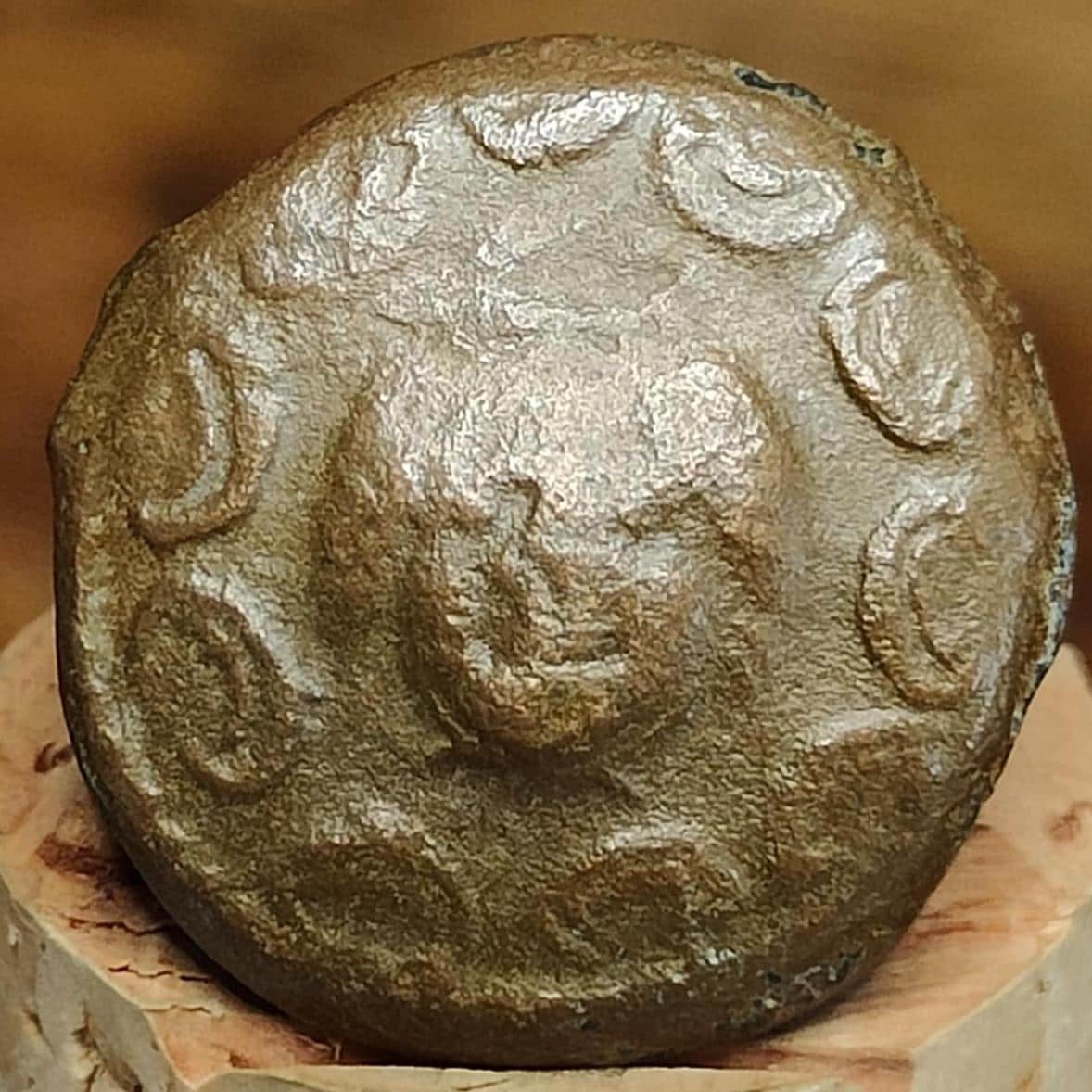 Macedonia, Shield and Elephant, Ancient Greek coin, 202-187 B.C