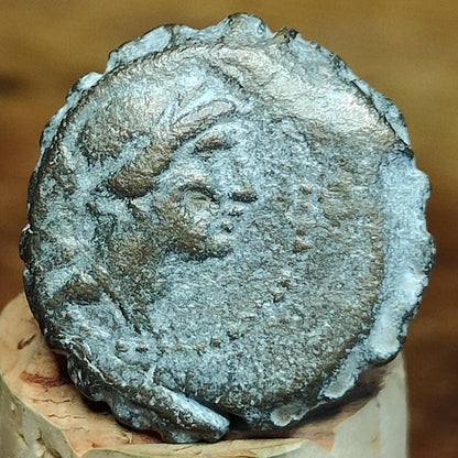 Demetrius I, Seleukid Kingdom, Artemis, bow and quiver, Ancient Greek coin, 162-150 BC