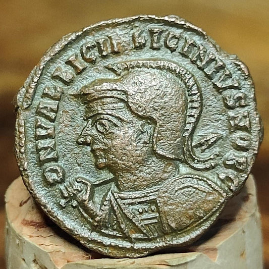 Licinius II Roman coin with Jupiter reverse, 317-324AD, ancient Follis