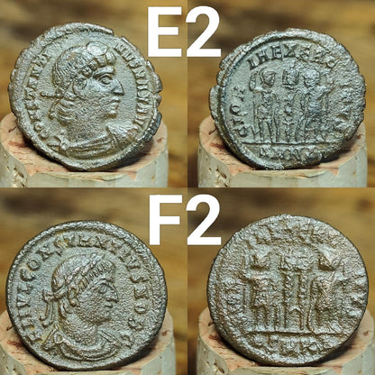 High grade Roman coins, 4th century ancient nummus