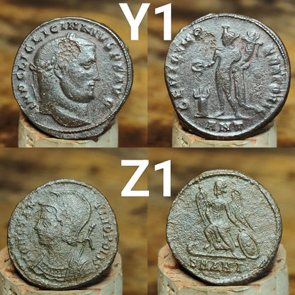 High grade Roman coins, 4th century ancient nummus