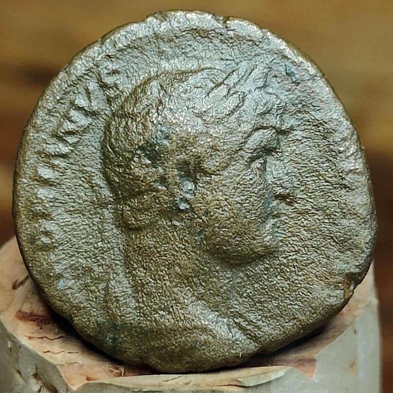 Hadrian provincial issue Roman Coin, Lyre reverse, 117-138 AD, Antioch, Ancient Semis