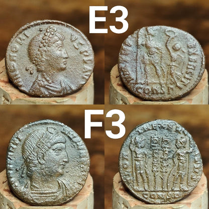 High grade Roman coins, 4th century ancient nummus