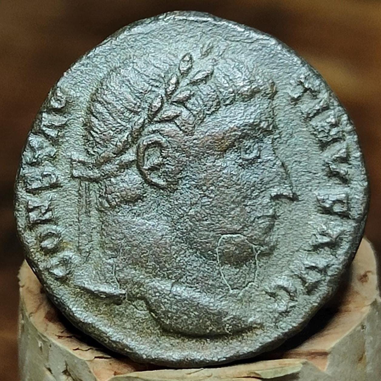 Constantine the great Roman coin with camp gate reverse, 306 to 3337AD, ancient nummus AE3