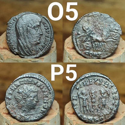 Very Fine Roman coins, 4th century ancient Nummus