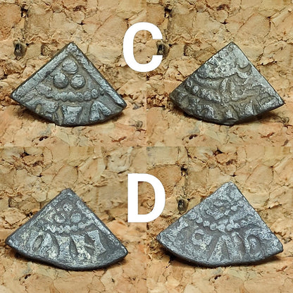 Medieval Silver Coin UK / Henry III voided long cross cut quarter farthing