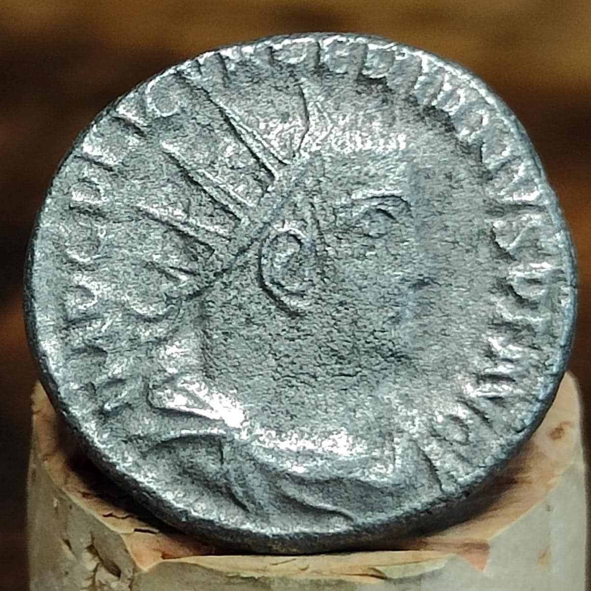 Gallienus Antoninianus, Emperor reverse, 3rd century ancient Roman coin