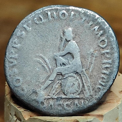 Trajan Silver Denarius with Dacia reverse, Ancient roman coin