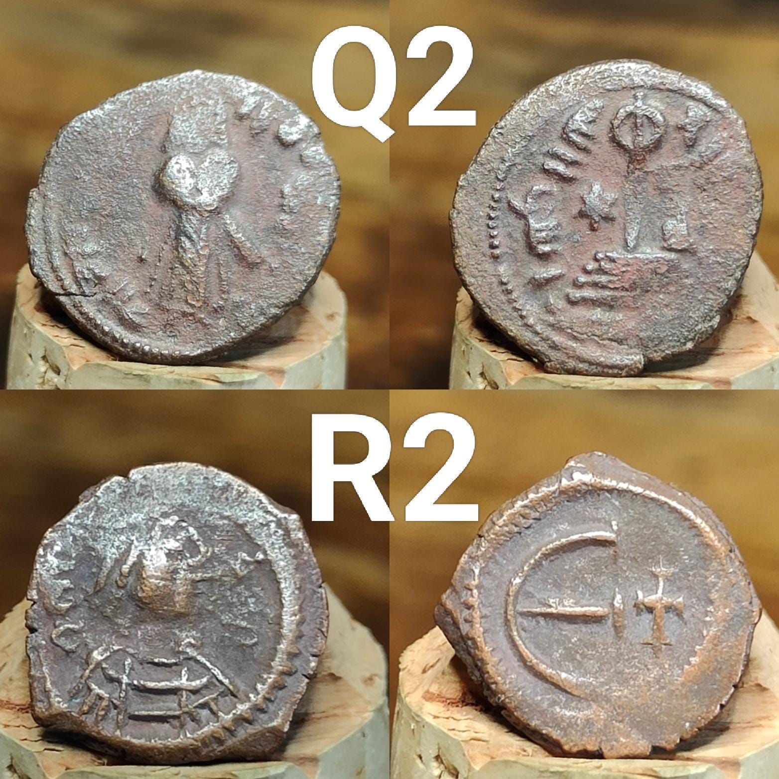 Ancient Byzantine Coins, Authentic Nummus of the Roman Empire