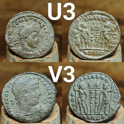 High grade Roman coins, 4th century ancient nummus