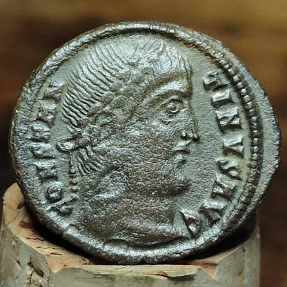 Constantine the great Roman coin with camp gate reverse, 306 to 3337AD, ancient nummus AE3