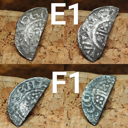 Medieval Voided Short Cross Cut Half Penny, Ancient Silver Coin UK