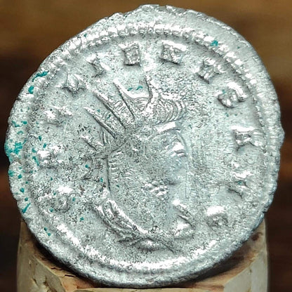 Gallienus Antoninianus, Roma reverse, 3rd century ancient Roman coin