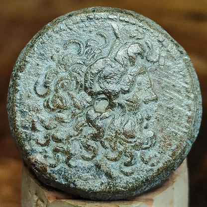 Ptolemy VI Ancient Egyptian coin with Zeus and eagle reverse, 180-170 BC