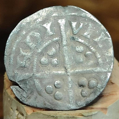 King Edward I Medieval hammered silver penny coin, 700 years old