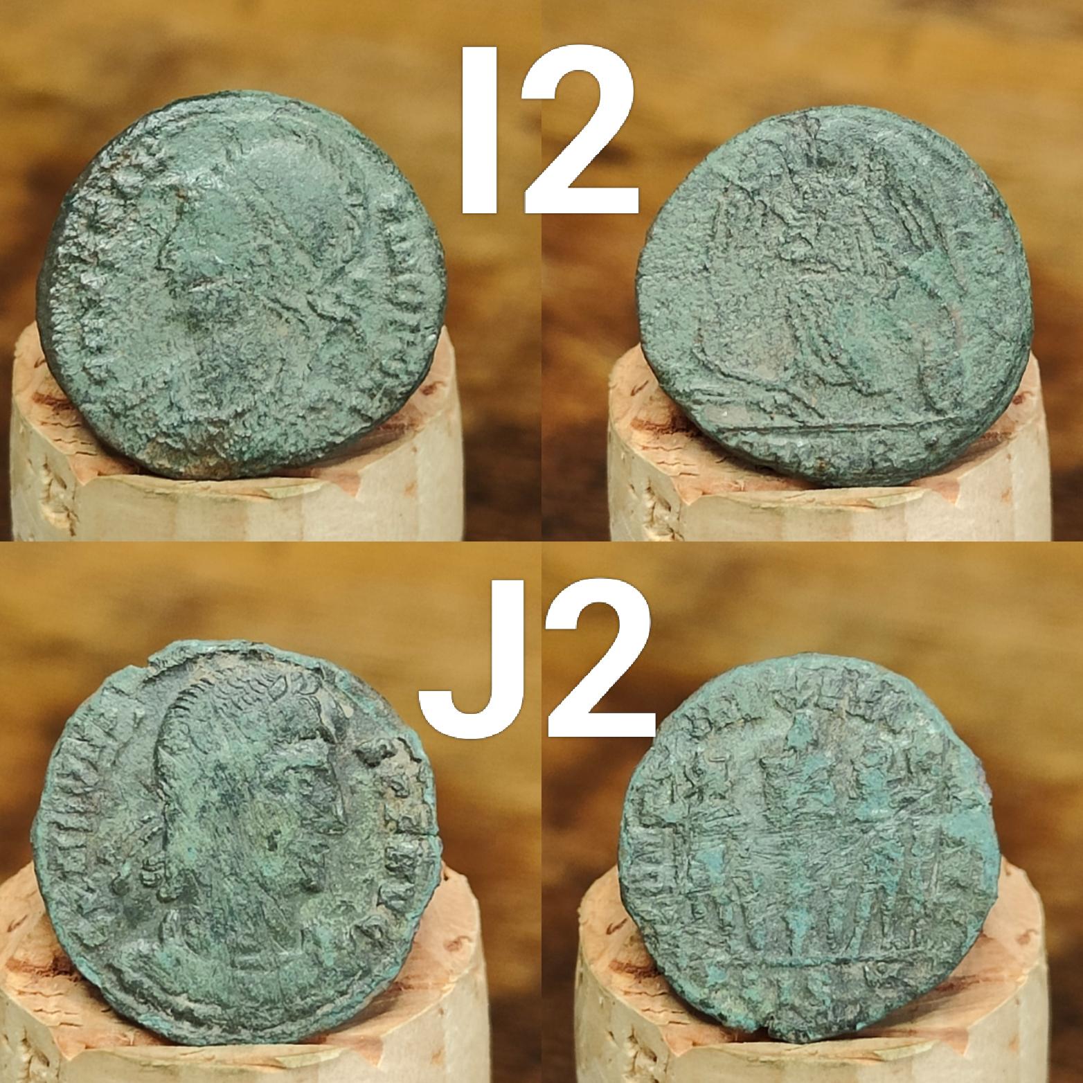 Roman coins, 4th century ancient nummus