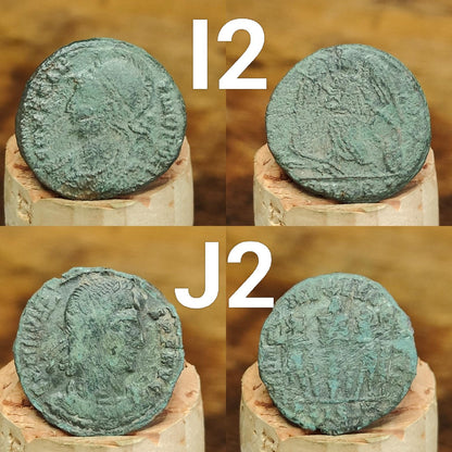 Roman coins, 4th century ancient nummus