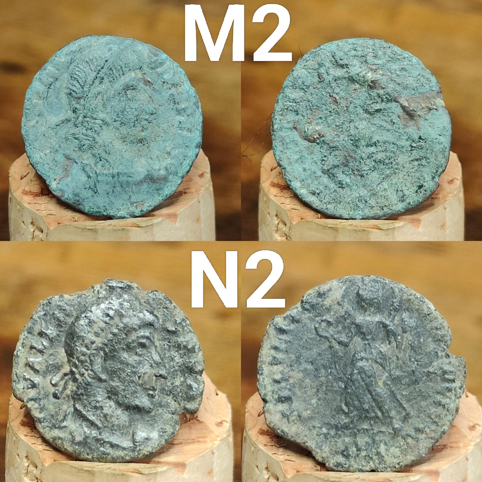 Roman coins, 4th century ancient nummus