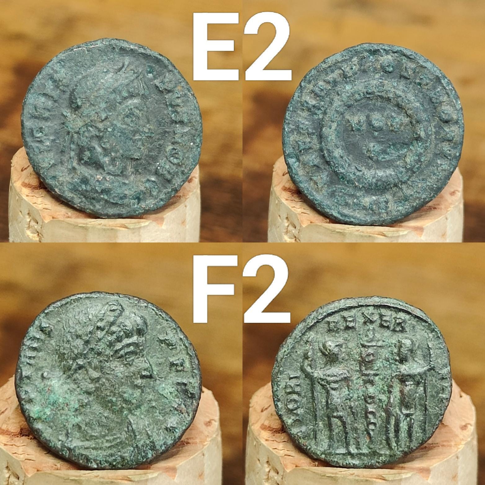 Roman coins, 4th century ancient nummus