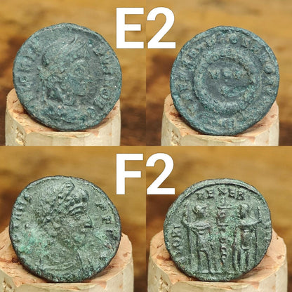 Roman coins, 4th century ancient nummus