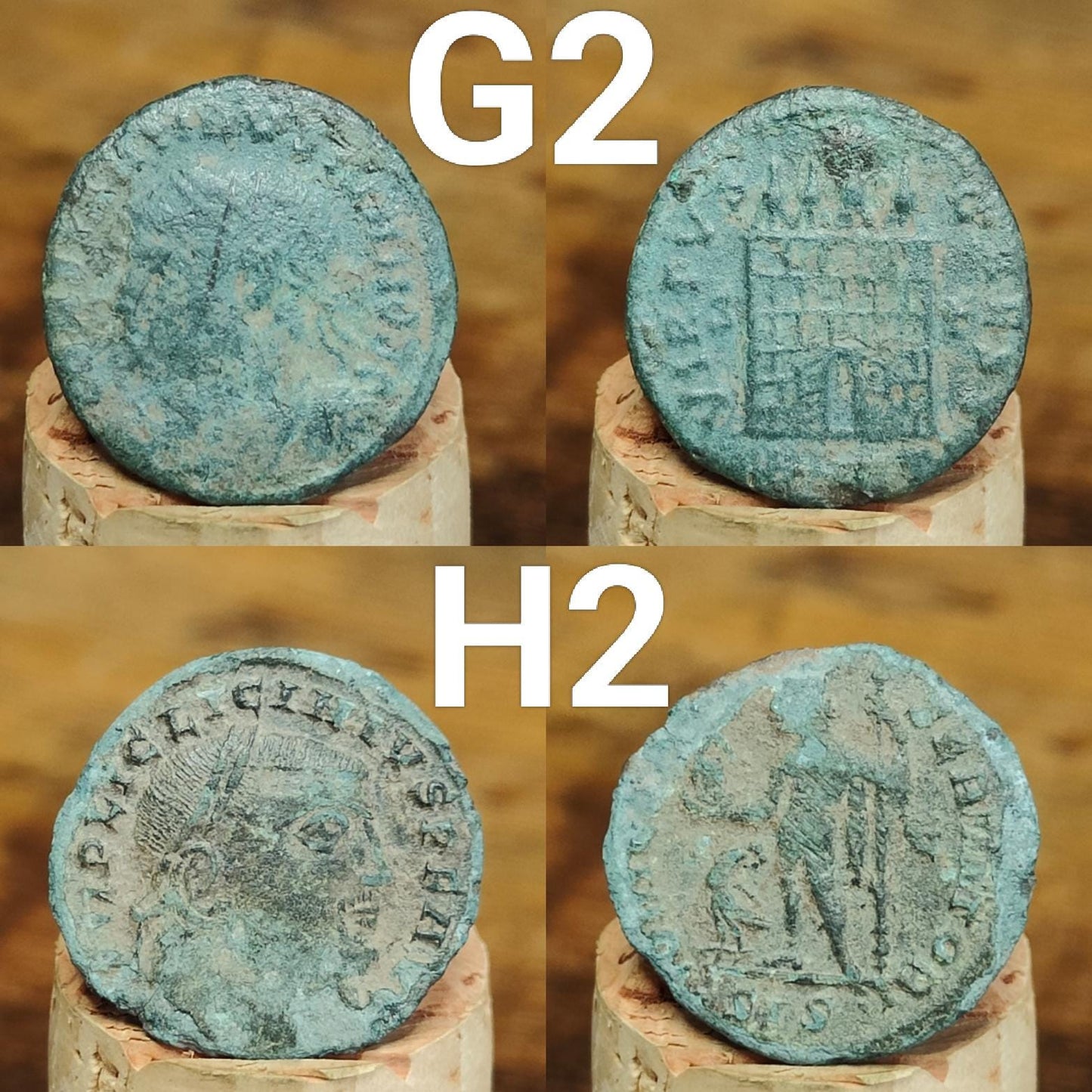 Roman coins, 4th century ancient nummus