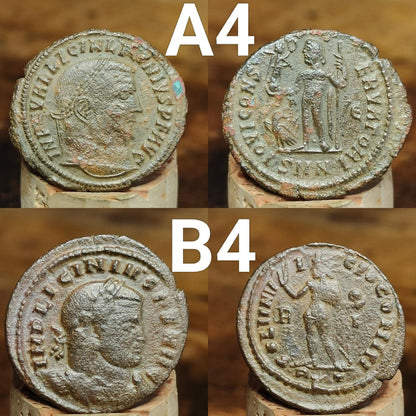 High grade Roman coins, 4th century ancient nummus