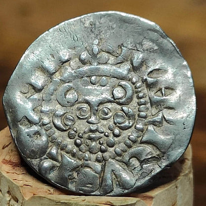Henry III voided long cross penny, Class 3b, Medieval Silver Coin UK 1216-1272 AD