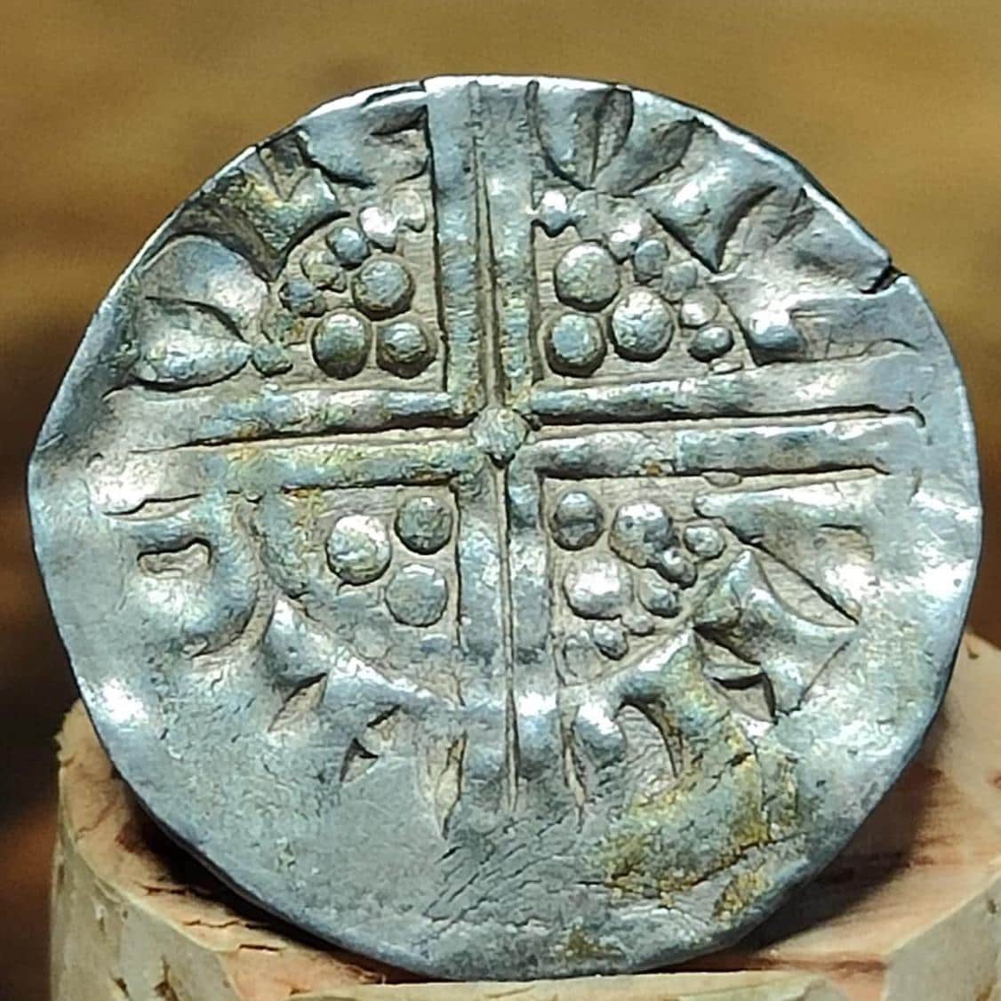 Henry III voided long cross penny, Class 3b, Medieval Silver Coin UK 1216-1272 AD