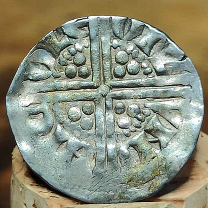 Henry III voided long cross penny, Class 3b, Medieval Silver Coin UK 1216-1272 AD