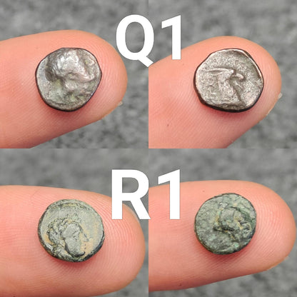 Ancient Roman/Greek minim coins, Genuine tiny coins over 1600 years old
