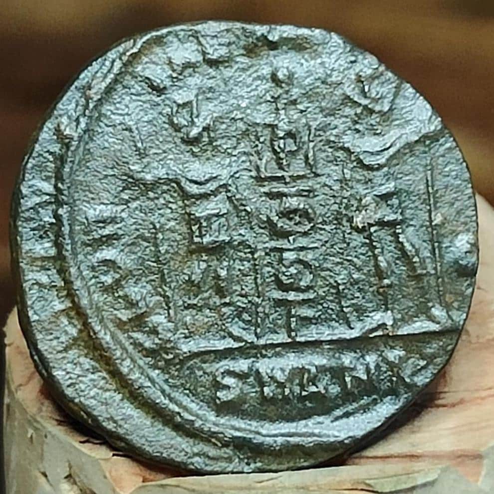 Constantine the Great Roman Coin with Soldiers Reverse, 306-337AD, AE4 nummus