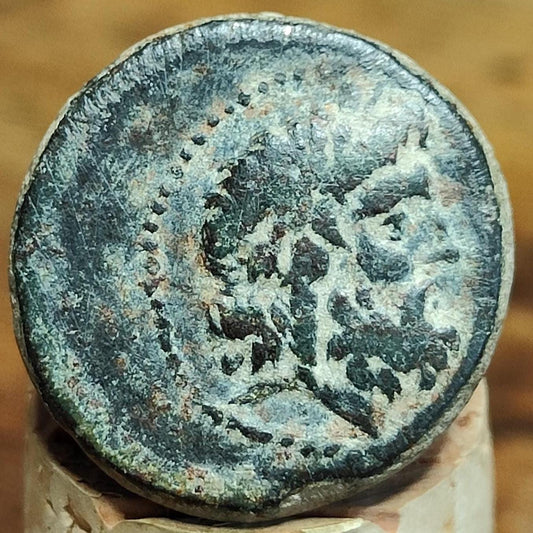 Mithridates VI, Zeus and Eagle, Pontos- Amisos, Ancient Greek coin 85-65 BC.