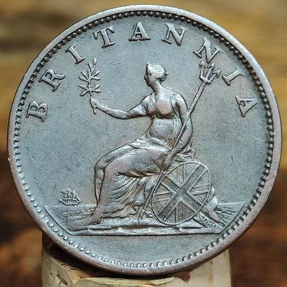 George III Halfpenny, dated 1806 - Georgian/ Napoleonic war coin