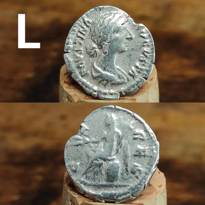 Authentic Roman silver Denarii featuring emperor of Rome, 1800 years old!