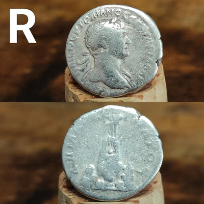 Authentic Roman silver Denarii featuring emperor of Rome, 1800 years old!
