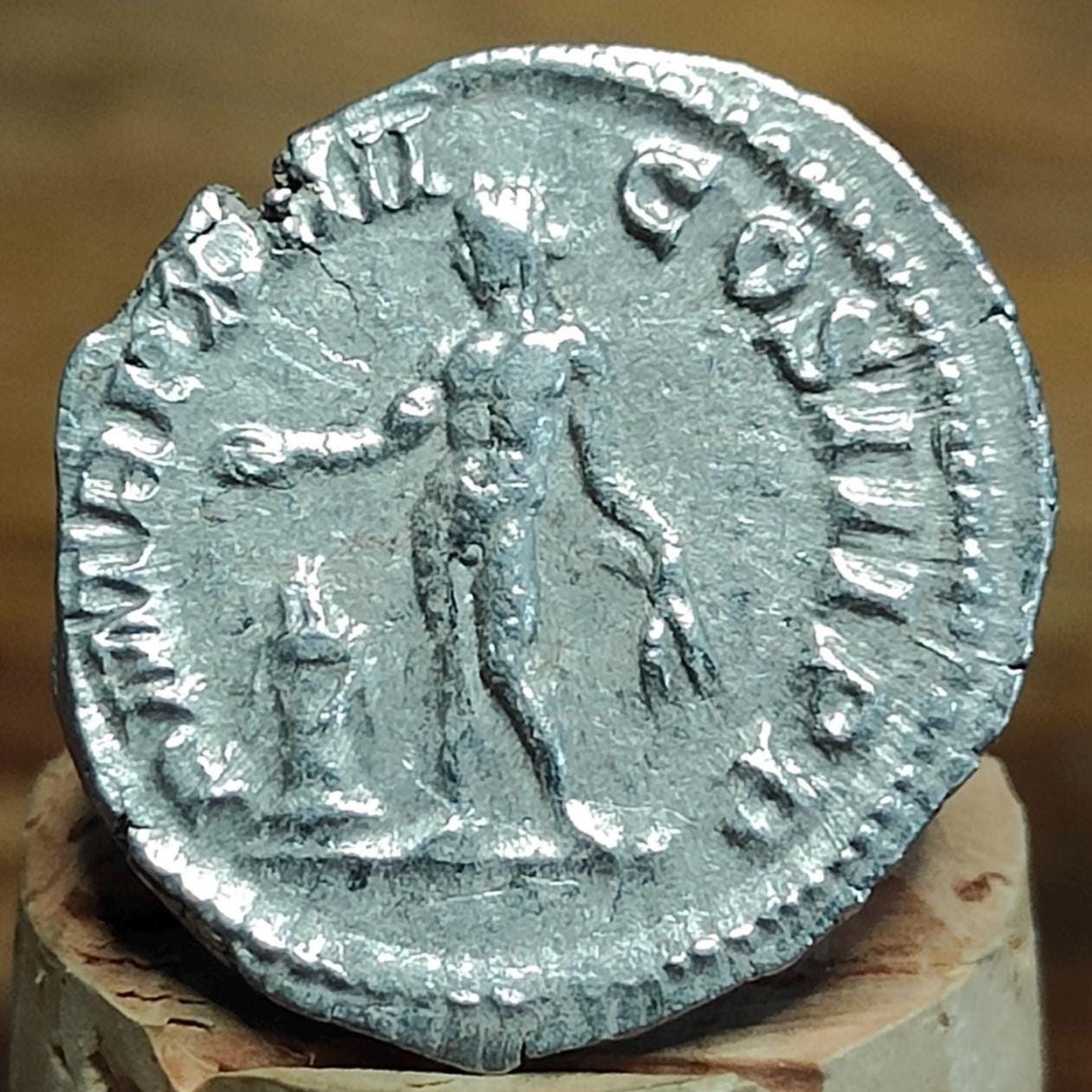 Septimius Severus with Victory reverse Silver Denarius, Ancient roman coin
