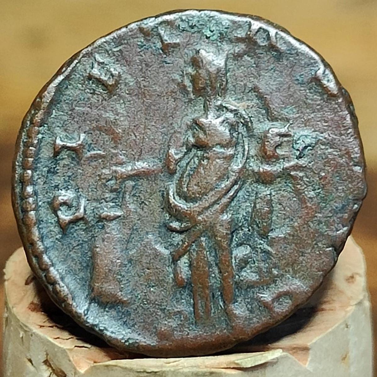 Victorinus Antoninianus, Pietas reverse, 268 - 270AD, 3rd century ancient Roman coin