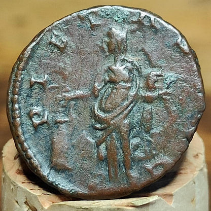 Victorinus Antoninianus, Pietas reverse, 268 - 270AD, 3rd century ancient Roman coin