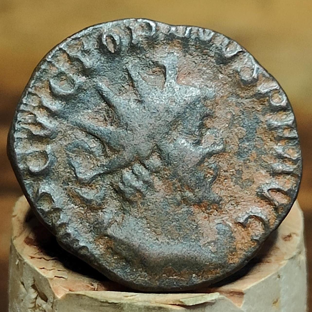 Victorinus Antoninianus, Salus reverse, 268 - 270AD, 3rd century ancient Roman coin