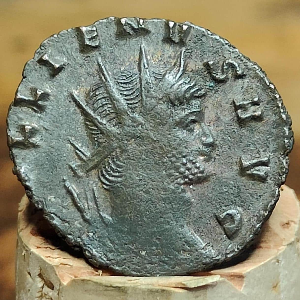 Gallienus Antoninianus, Securitas reverse, 253-268AD, 3rd century ancient Roman coin