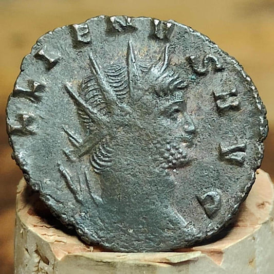 Gallienus Antoninianus, Securitas reverse, 253-268AD, 3rd century ancient Roman coin
