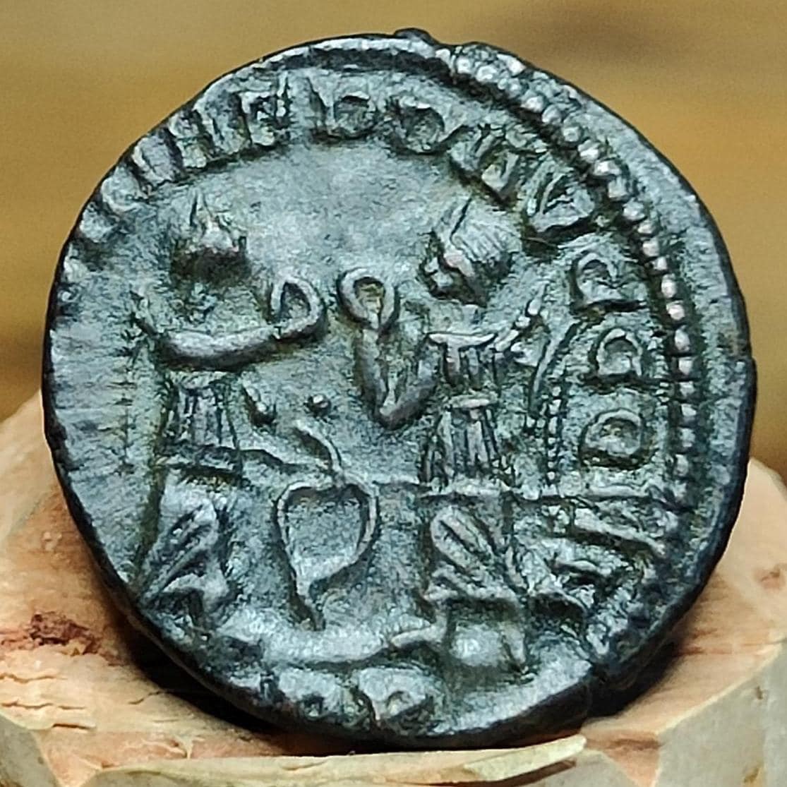 Constans Roman coin, Victories reverse, 337-350AD, 4th century ancient nummus AE4