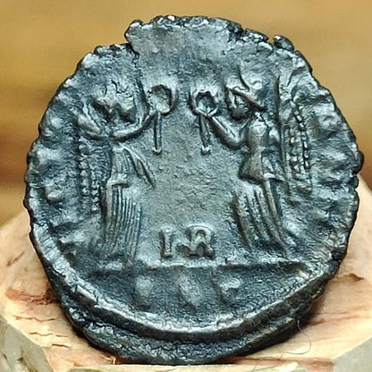 Constans Roman coin, Victories reverse, 337-350AD, 4th century ancient nummus AE4