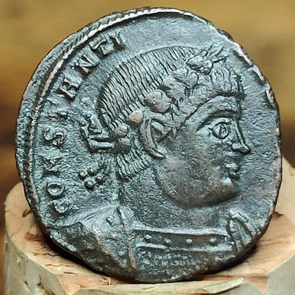 Constantine the Great Roman Coin with Soldiers Reverse, 306-337AD, AE3 nummus