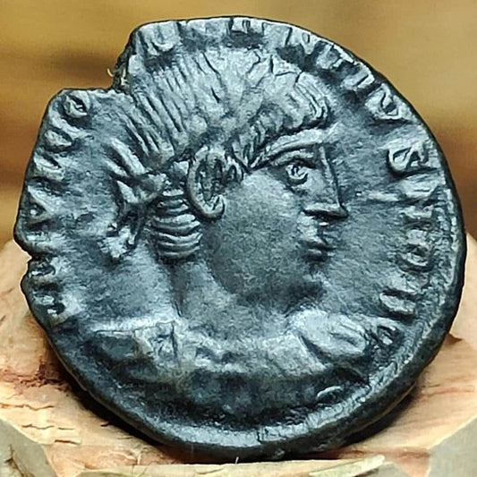 Constantius II Roman coin, Soldiers reverse, 324-337AD, ancient AE4 Nummus