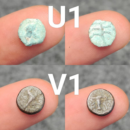 Ancient Roman/Greek minim coins, Genuine tiny coins over 1600 years old