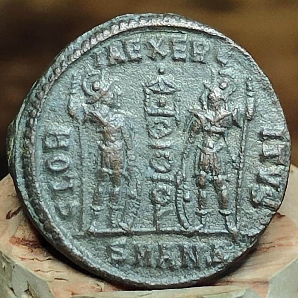 Constantine the Great Roman Coin with Soldiers Reverse, 306-337AD, AE4 nummus
