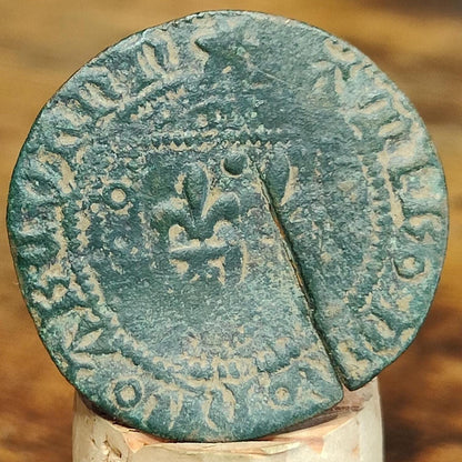 Medieval French Jetton, Shield type token, 600 years old