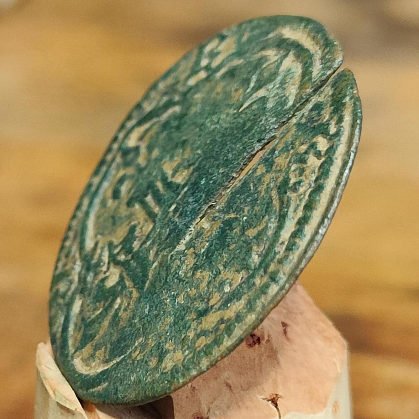 Medieval French Jetton, Shield type token, 600 years old