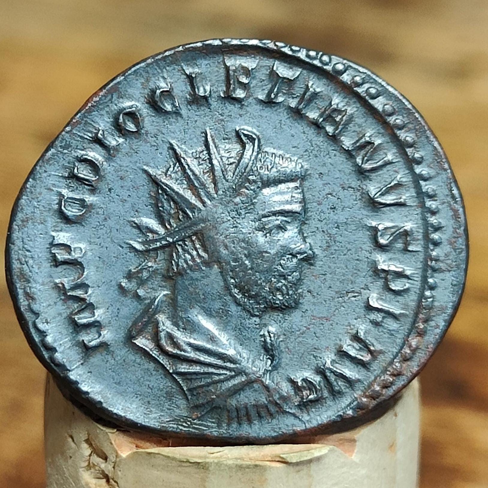 Diocletian Roman Antoninianus with Jupiter reverse, ancient double denarius coin